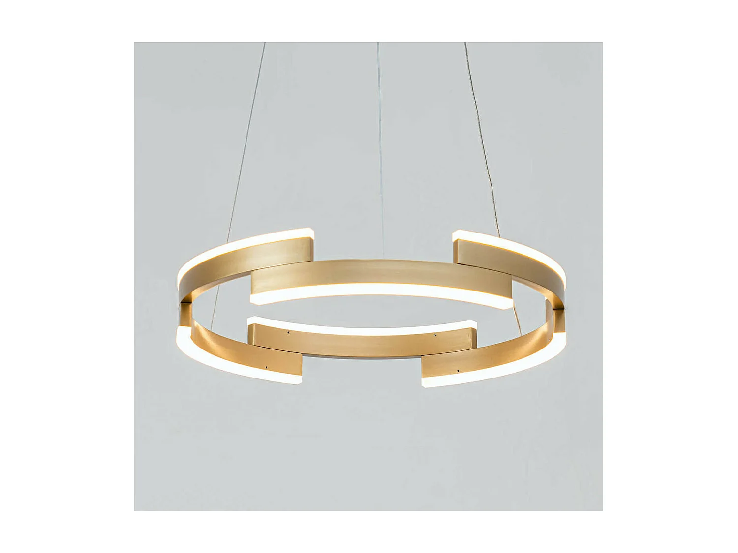 Suspension élégante LED anneau doré  - Ola