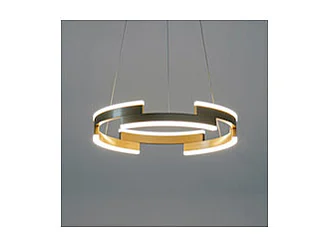 Suspension élégante LED anneau doré  - Ola