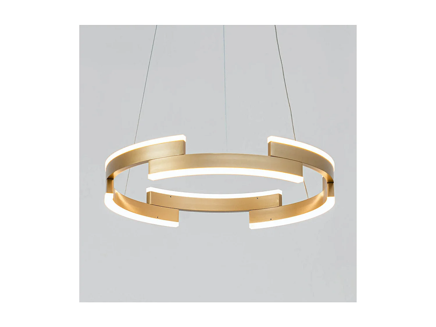 Suspension élégante LED anneau doré  - Ola