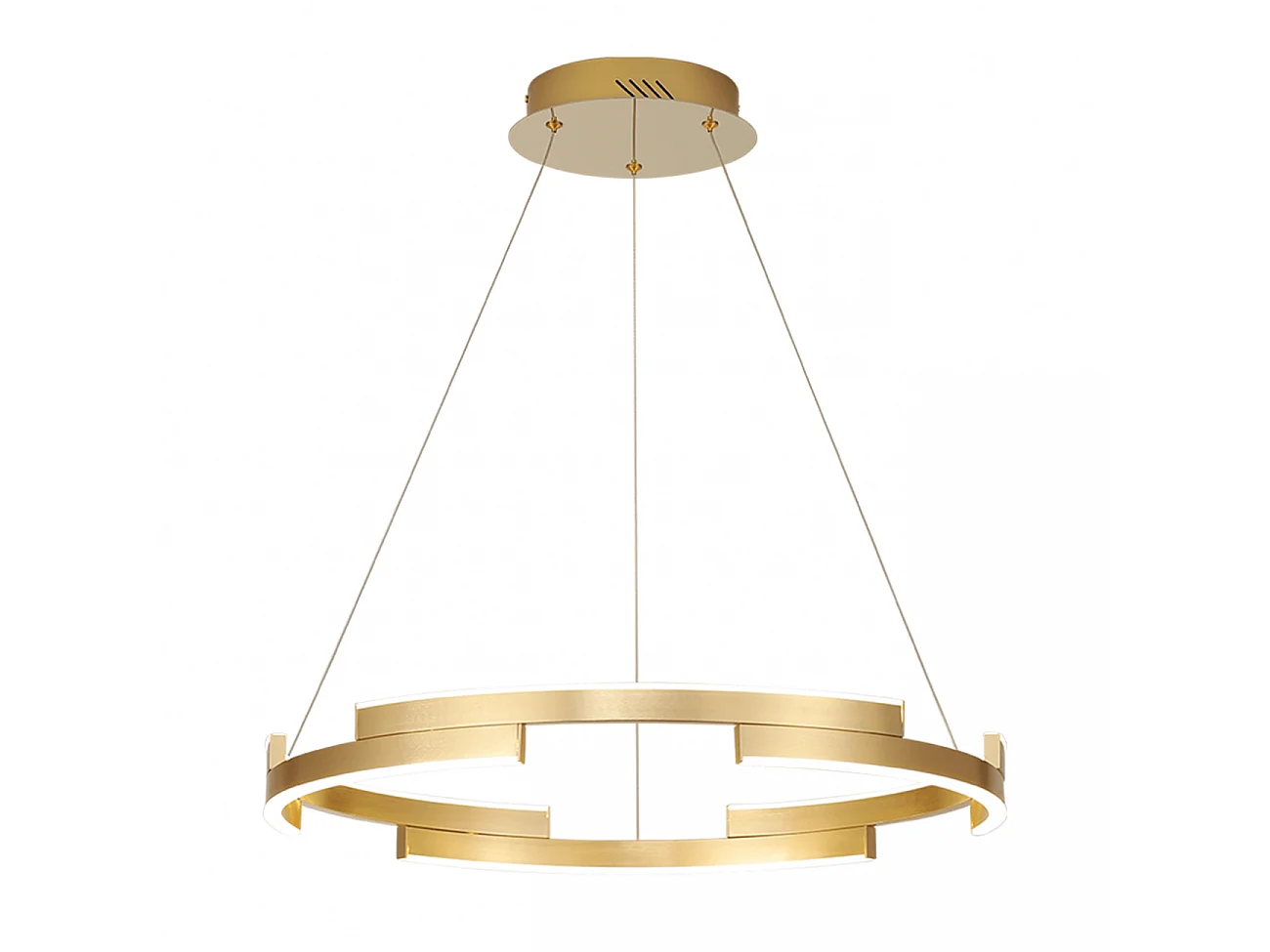 Suspension élégante LED anneau doré  - Ola