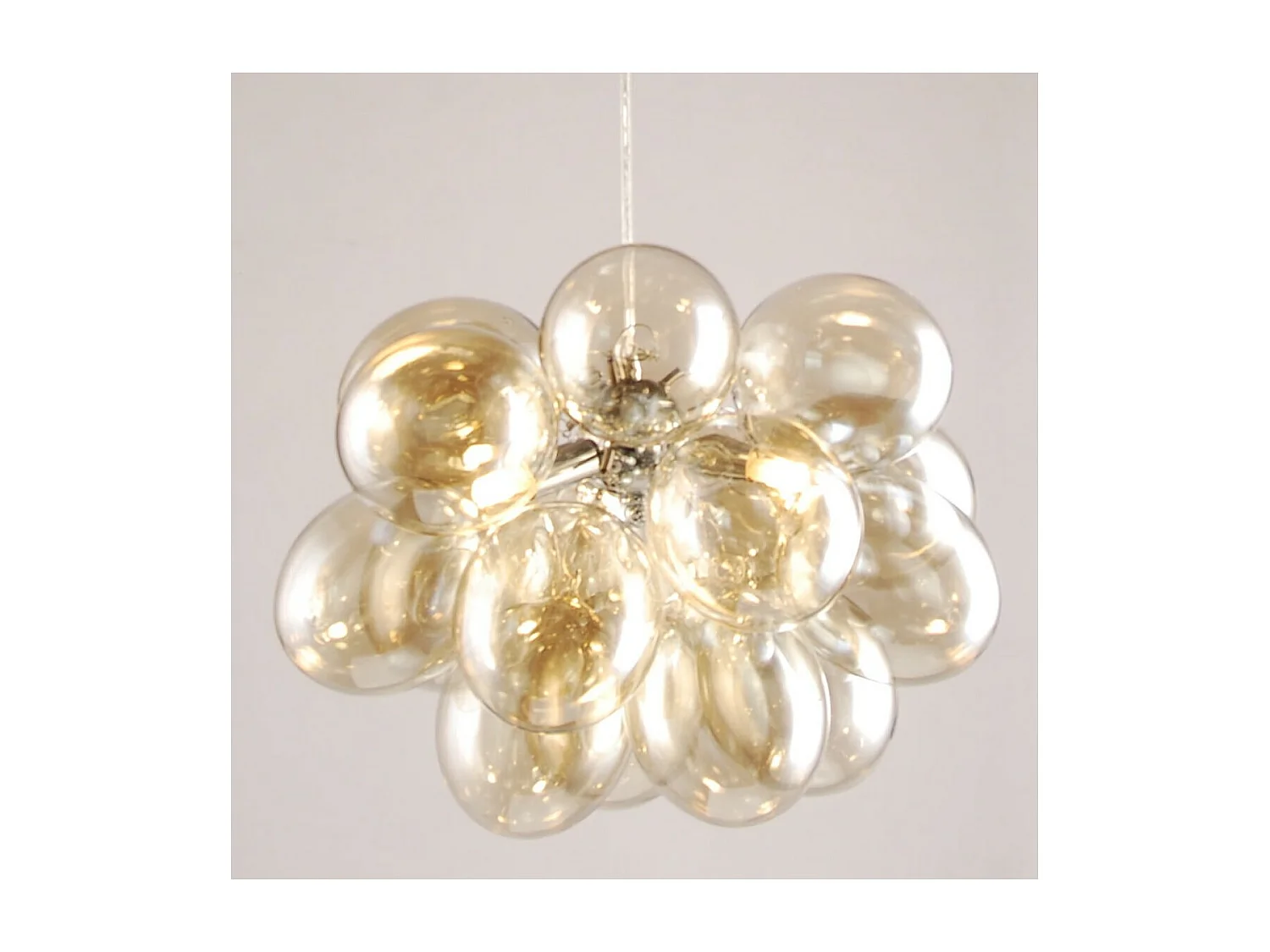 Suspension contemporaine à 17 verres ambrés - Bartali