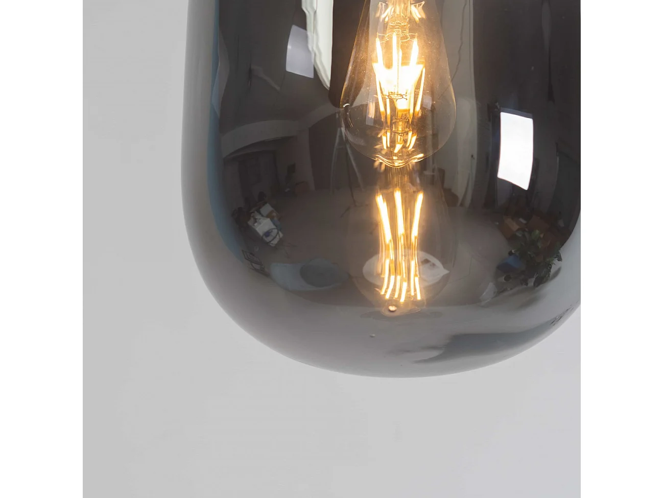 Suspension design jar en verre fumé - Tamale