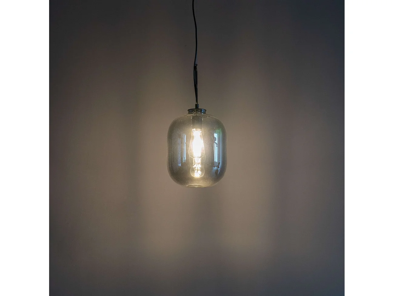 Suspension design jar en verre fumé - Tamale