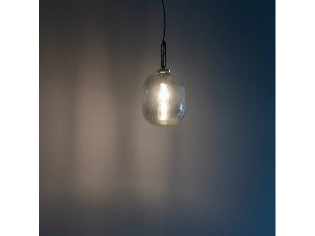 Suspension design jar en verre fumé - Tamale