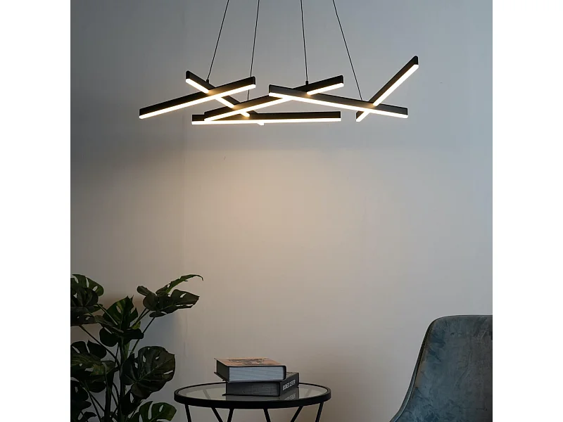 Suspension LED design à barres entrecroisées  - Taranto