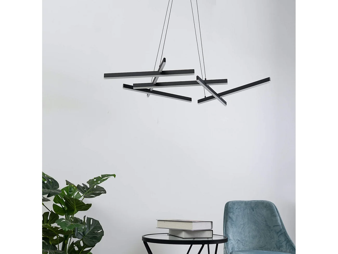 Suspension LED design à barres entrecroisées  - Taranto