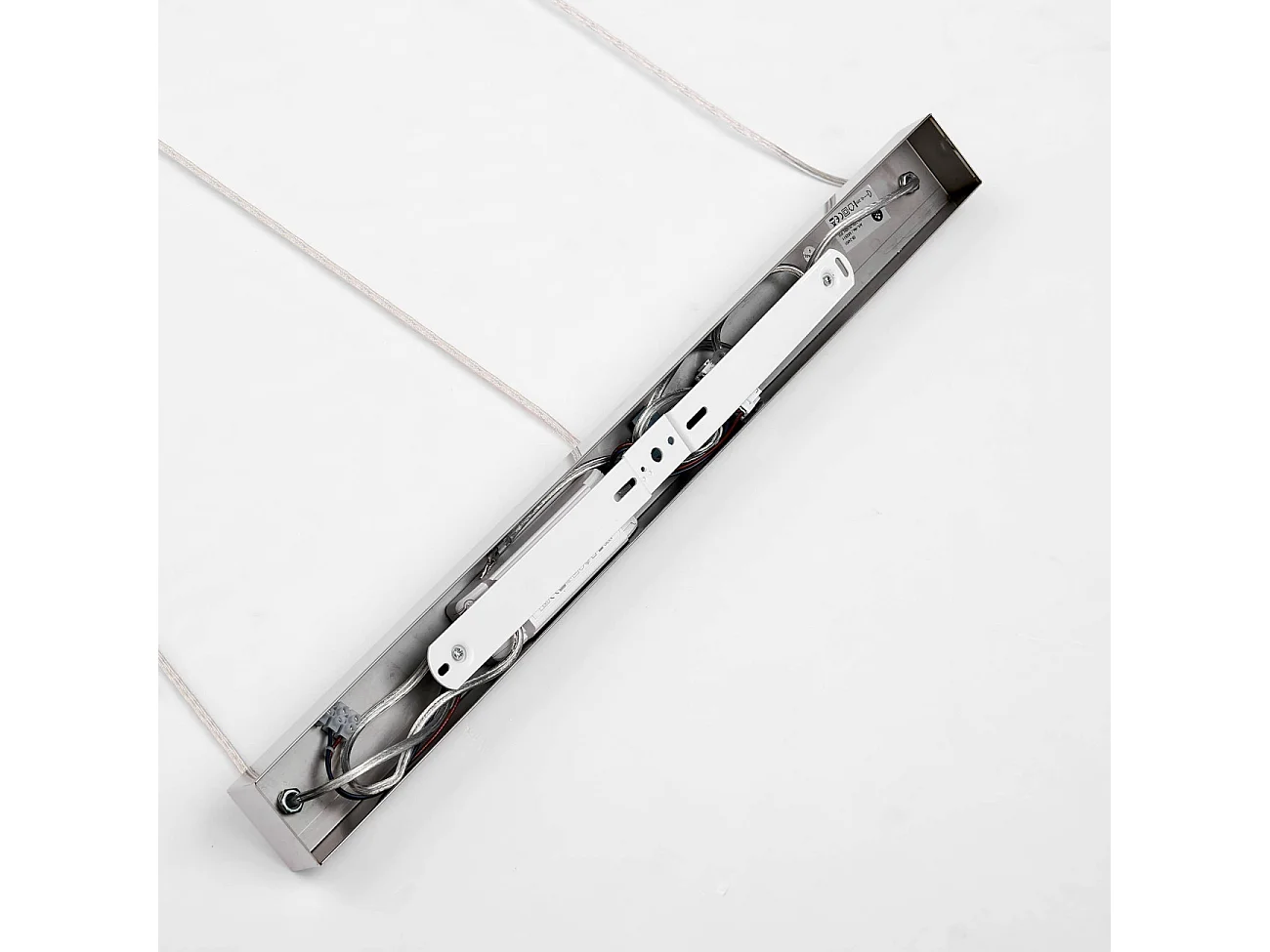 Suspension triple chromée LED boule transparente - Gica