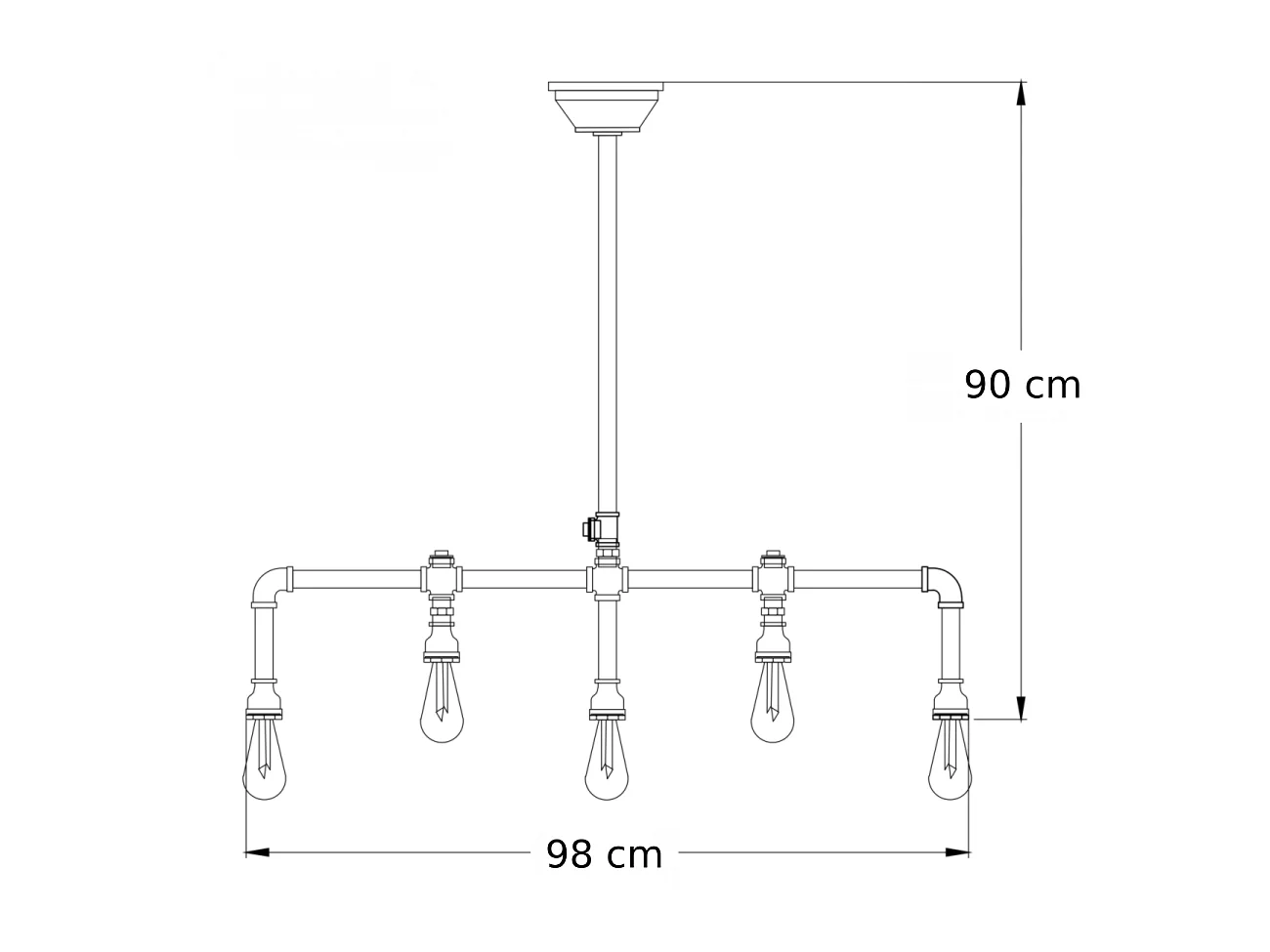 Suspension Loft Industrielle - Luigi