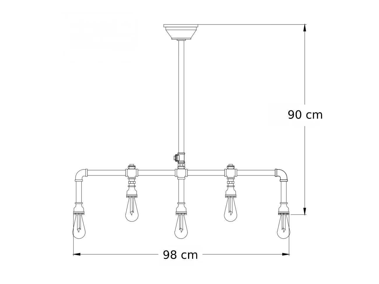 Suspension Loft Industrielle - Luigi