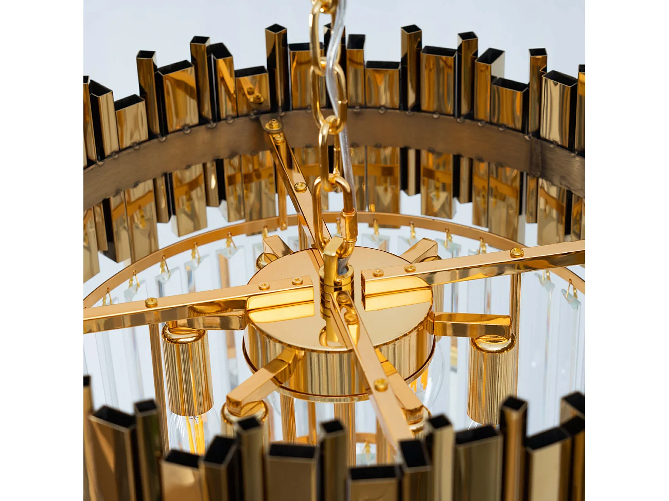 Grand lustre prestige à pampilles en cascade - Francesca