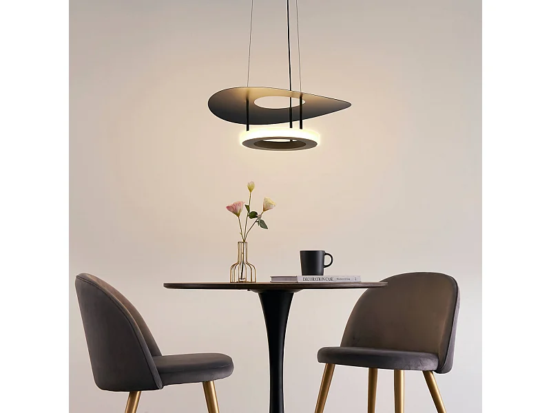 Suspension aérienne noire LED - Onil