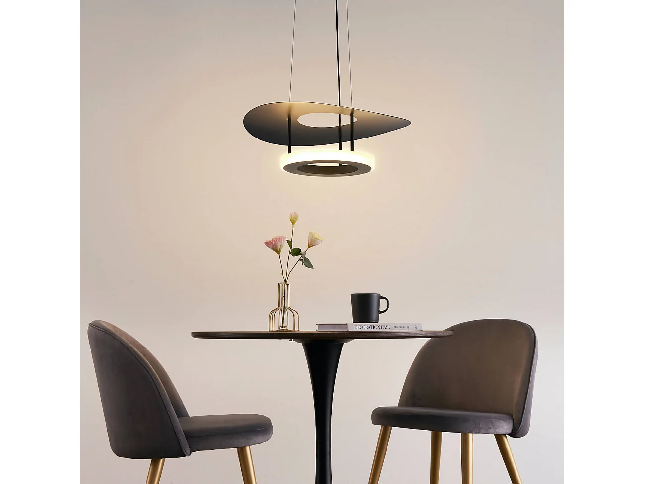 Suspension aérienne noire LED - Onil