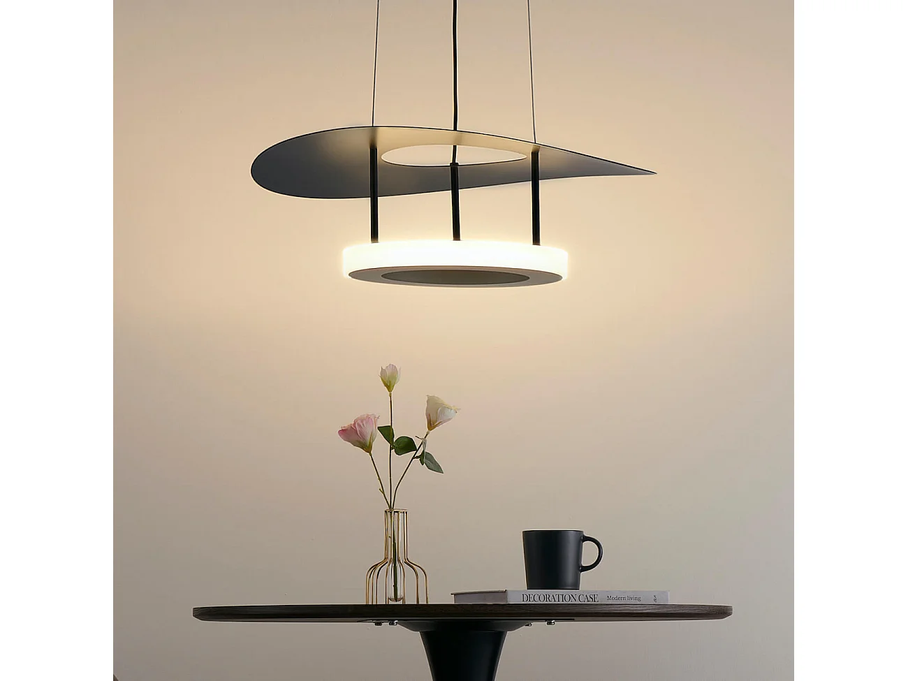 Suspension aérienne noire LED - Onil