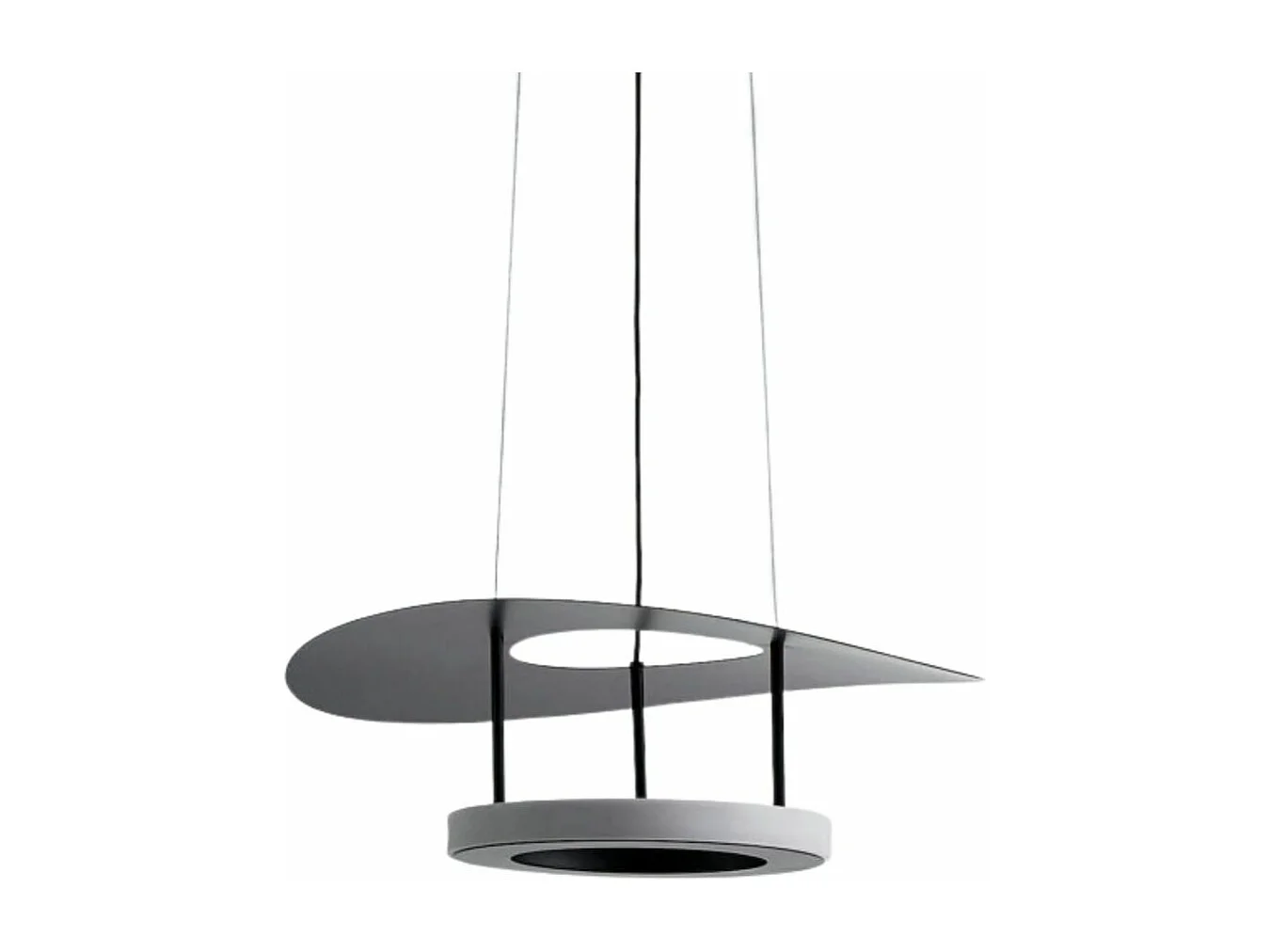 Suspension aérienne noire LED - Onil