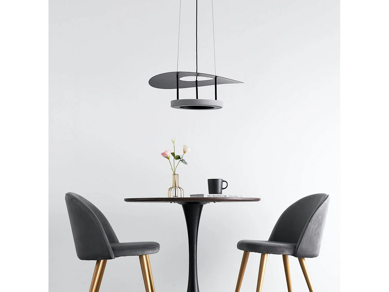 Suspension aérienne noire LED - Onil