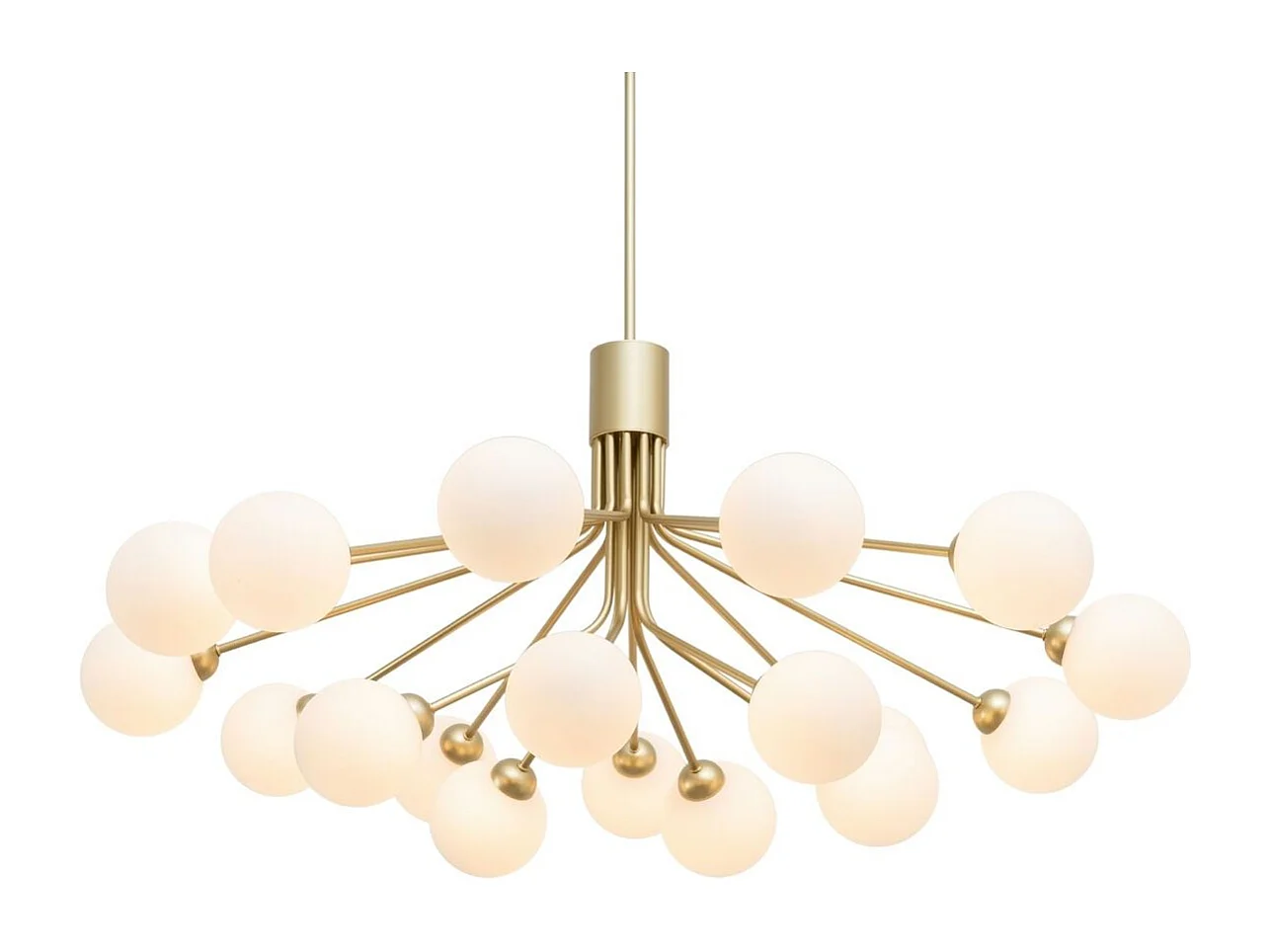 Grande suspension élégante dorée à 18 boules - Audrey