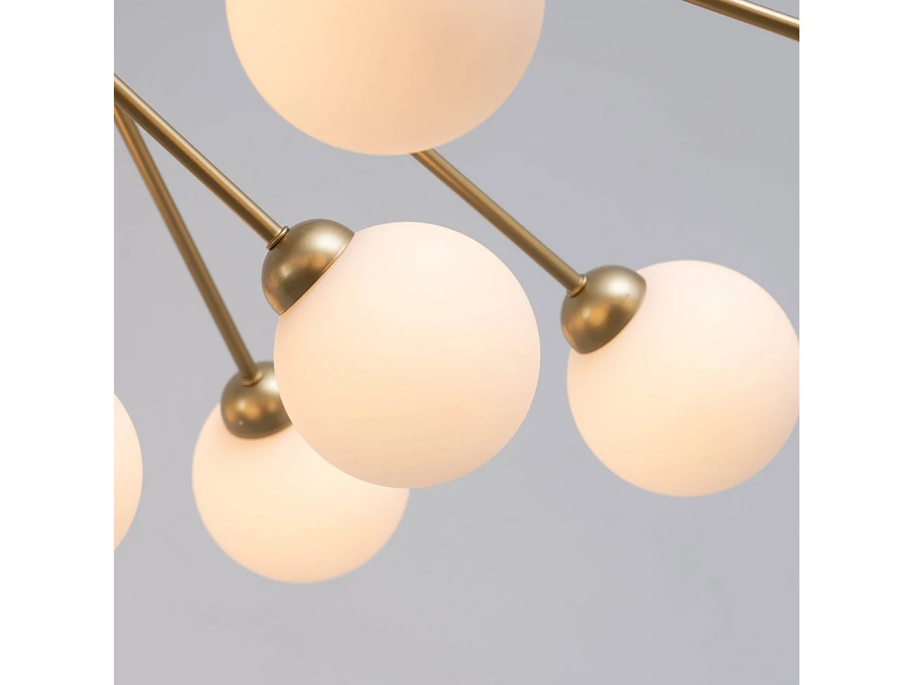 Grande suspension élégante dorée à 18 boules - Audrey