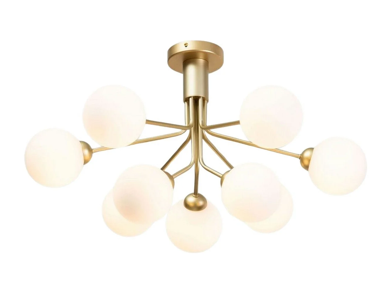 Lustre élégant doré à 9 boules - Audrey