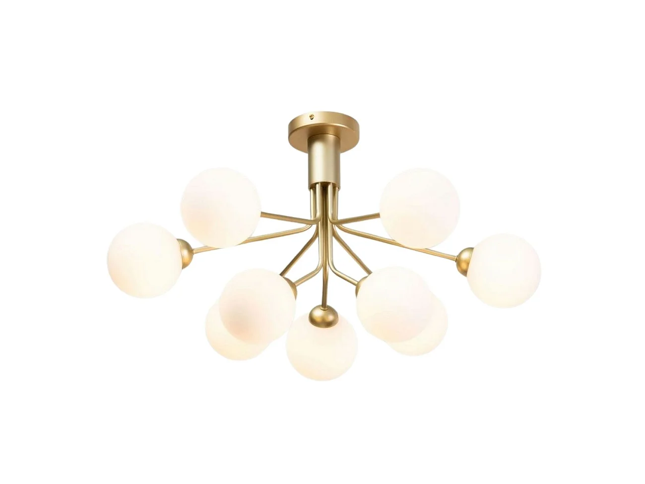 Lustre élégant doré à 9 boules - Audrey