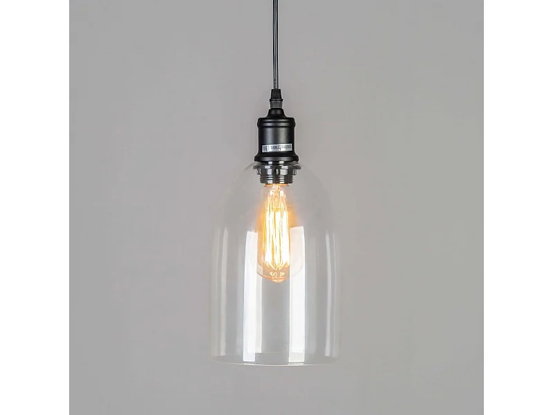 Luminaire suspendu cloche en verre - Gloria