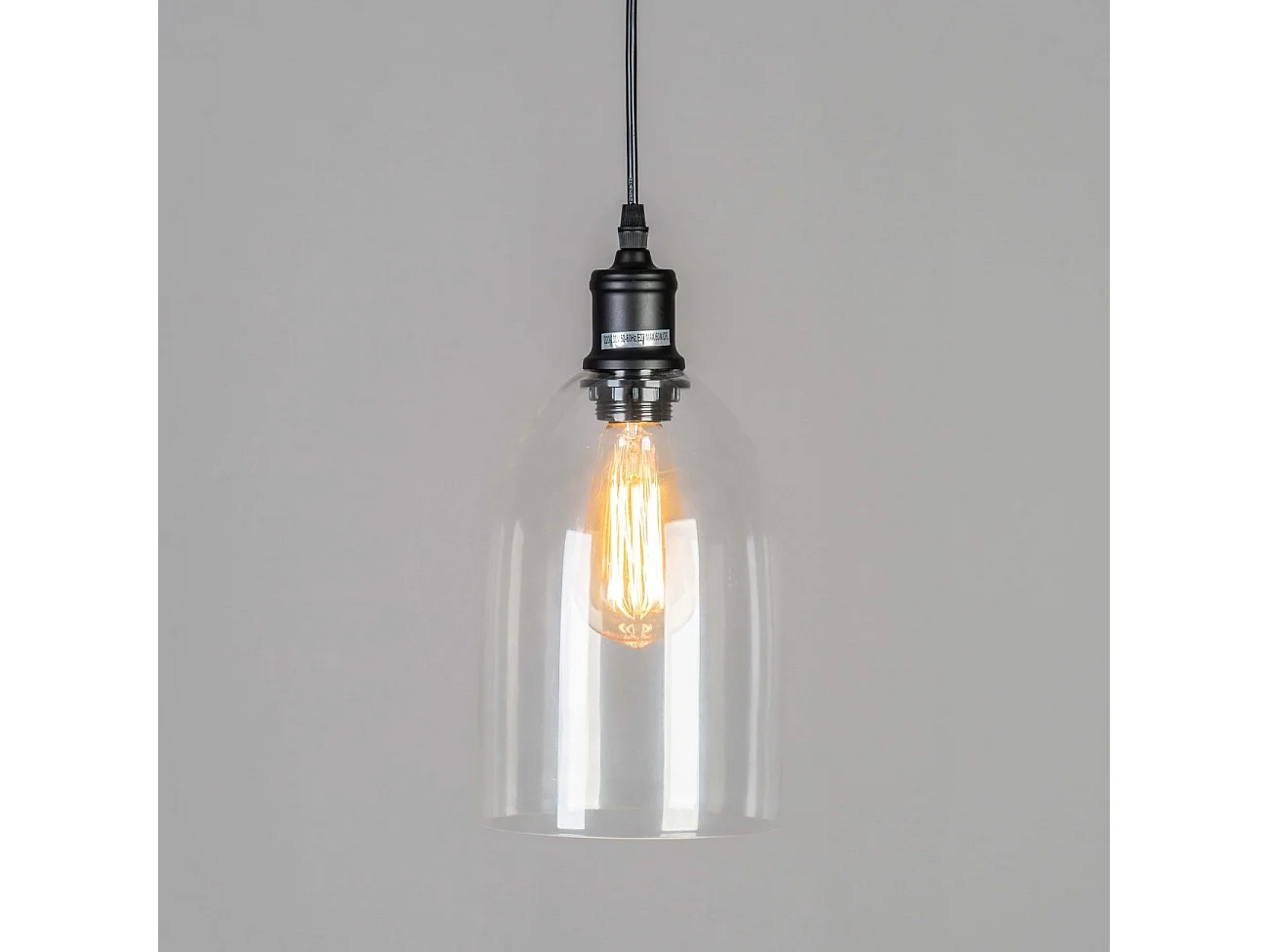 Luminaire suspendu cloche en verre - Gloria