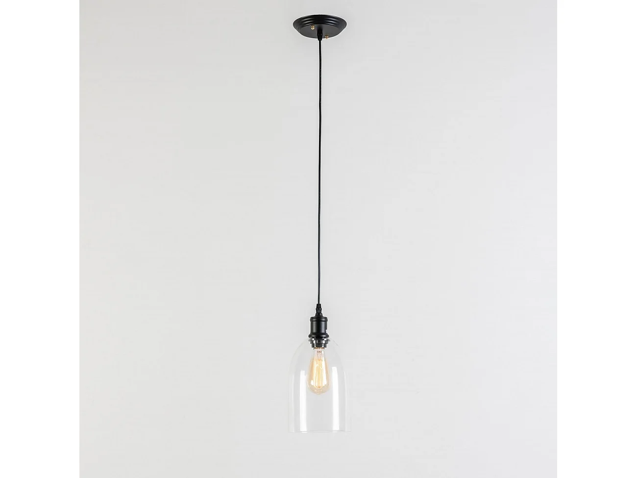 Luminaire suspendu cloche en verre - Gloria