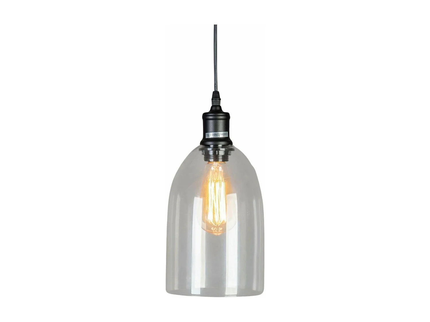 Luminaire suspendu cloche en verre - Gloria
