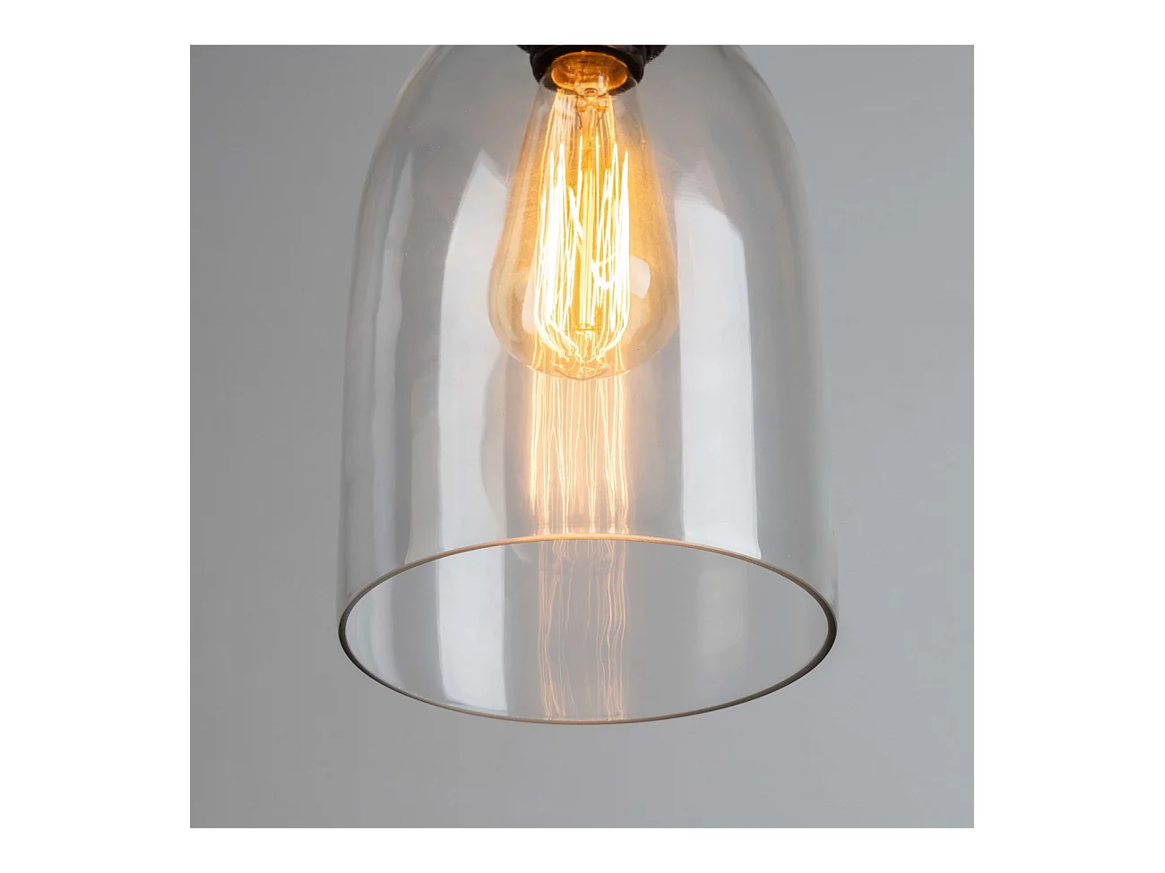 Luminaire suspendu cloche en verre - Gloria