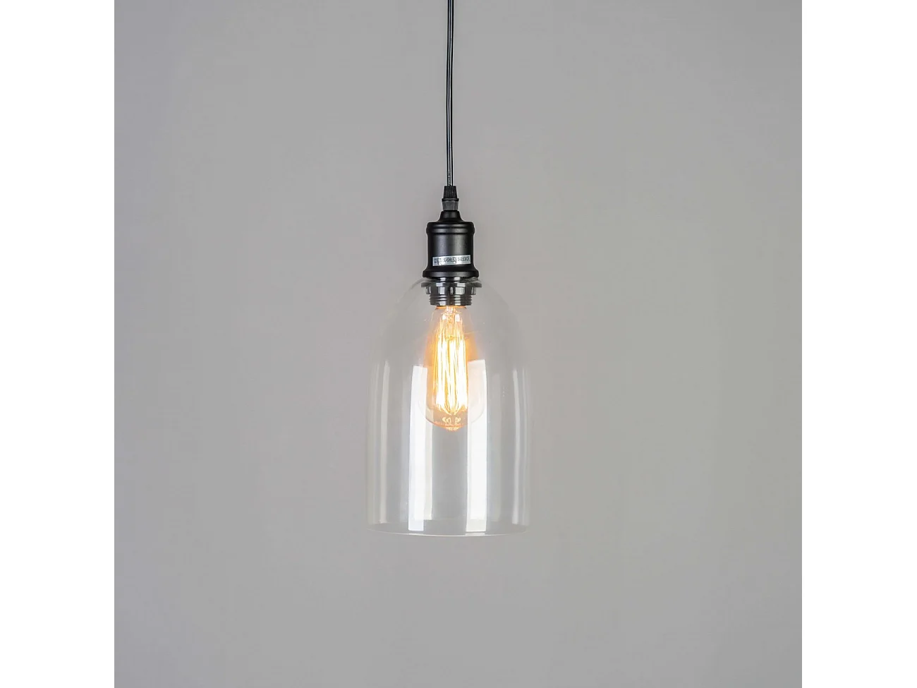 Luminaire suspendu cloche en verre - Gloria