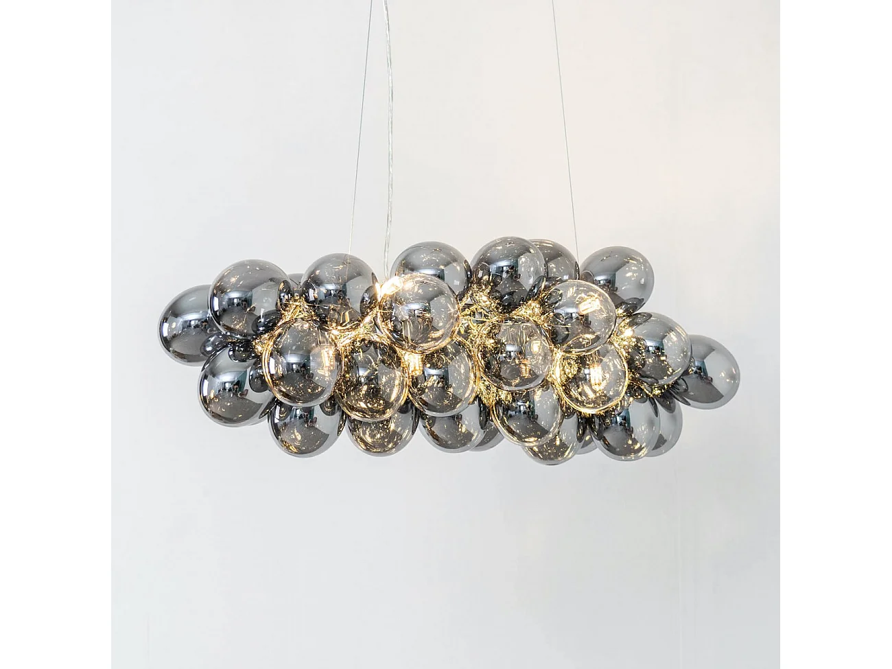 Grande suspension horizontale 36 verres fumés - Bartali