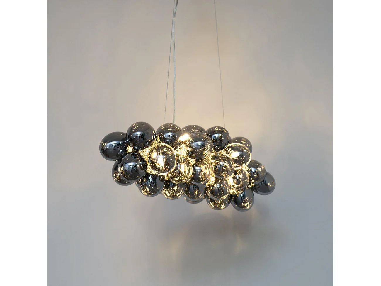 Grande suspension horizontale 36 verres fumés - Bartali