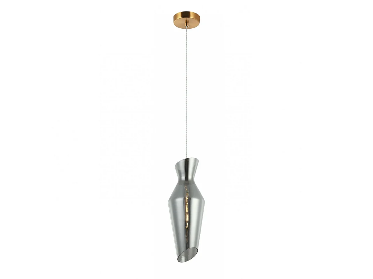 Suspension en verre fumé style loft - Pozzino
