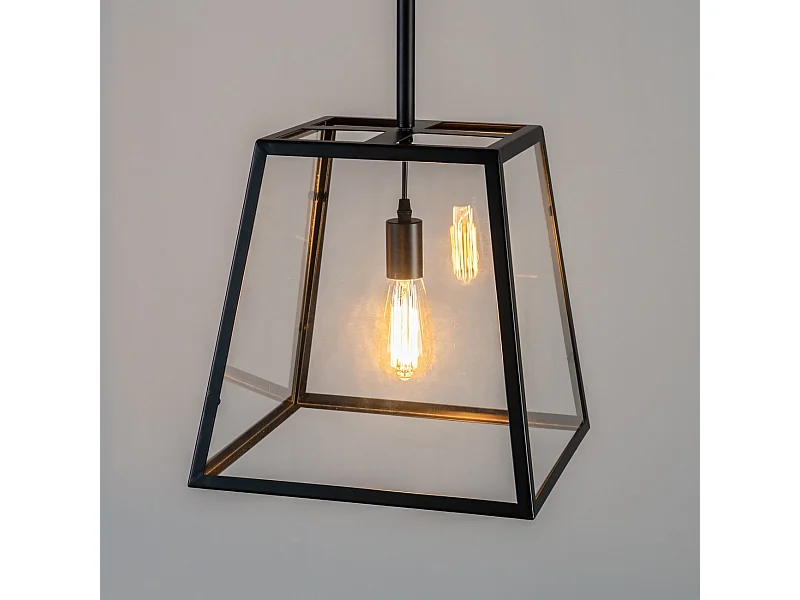 Grande Suspension industrielle en verre - Fresy