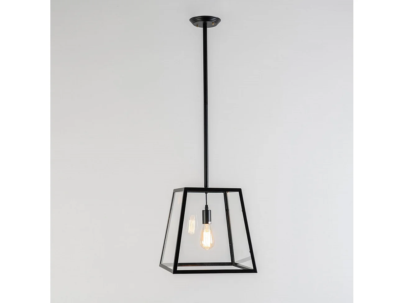 Grande Suspension industrielle en verre - Fresy