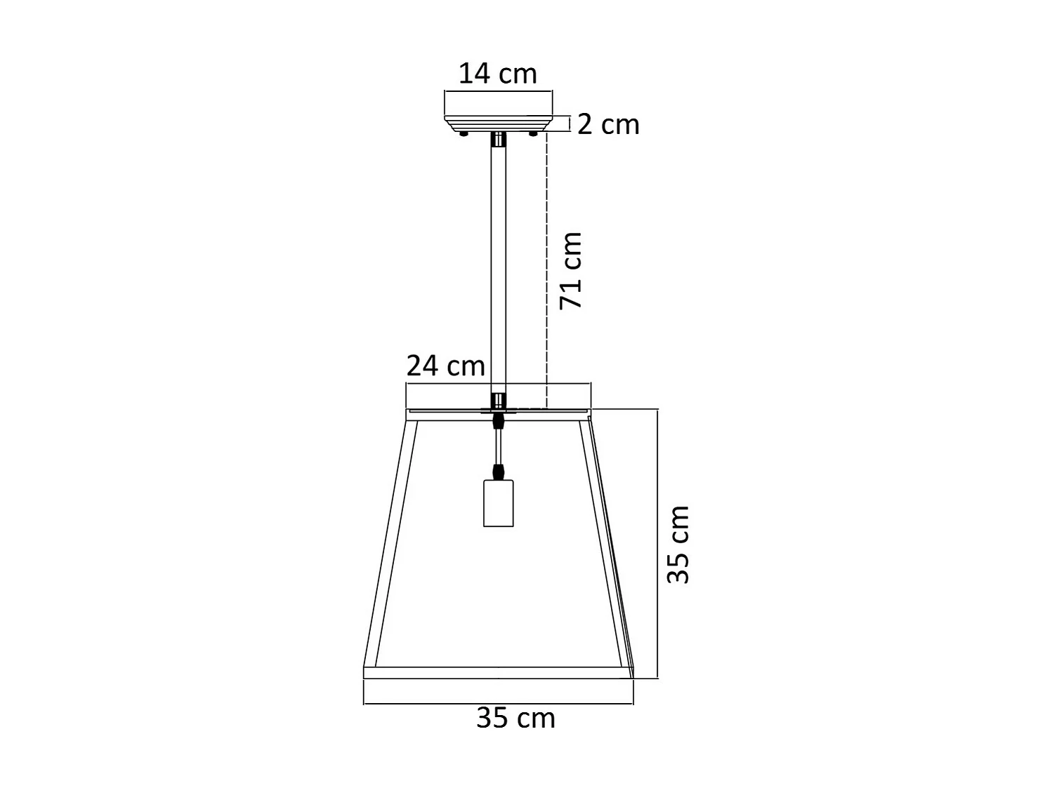 Grande Suspension industrielle en verre - Fresy