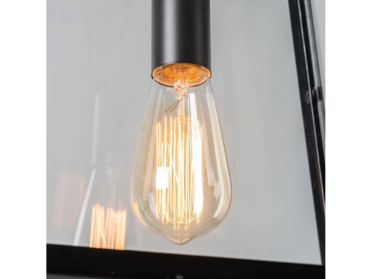 Grande Suspension industrielle en verre - Fresy