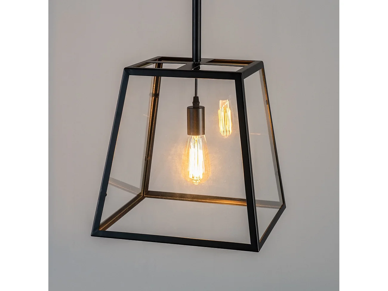 Grande Suspension industrielle en verre - Fresy