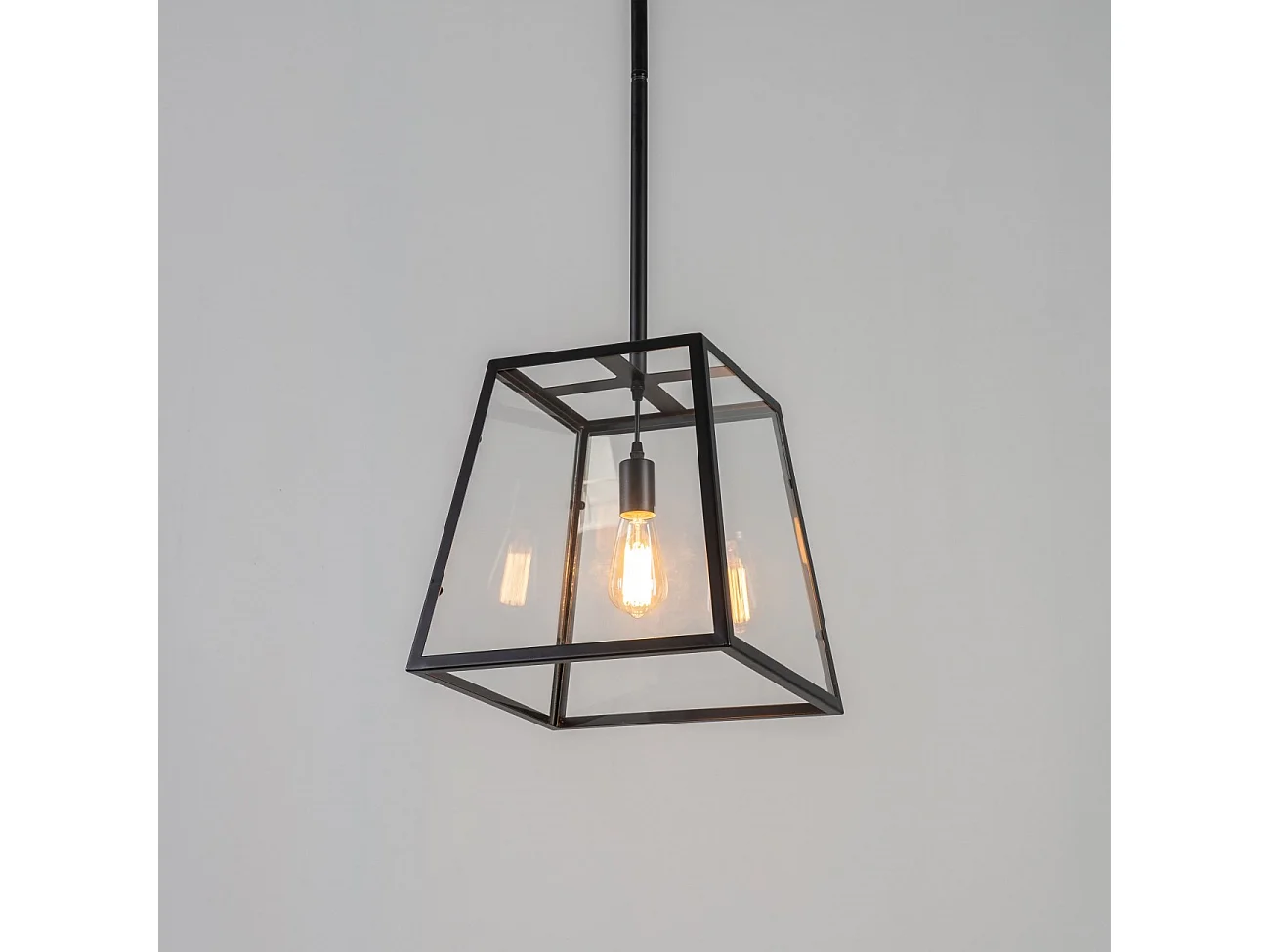 Grande Suspension industrielle en verre - Fresy