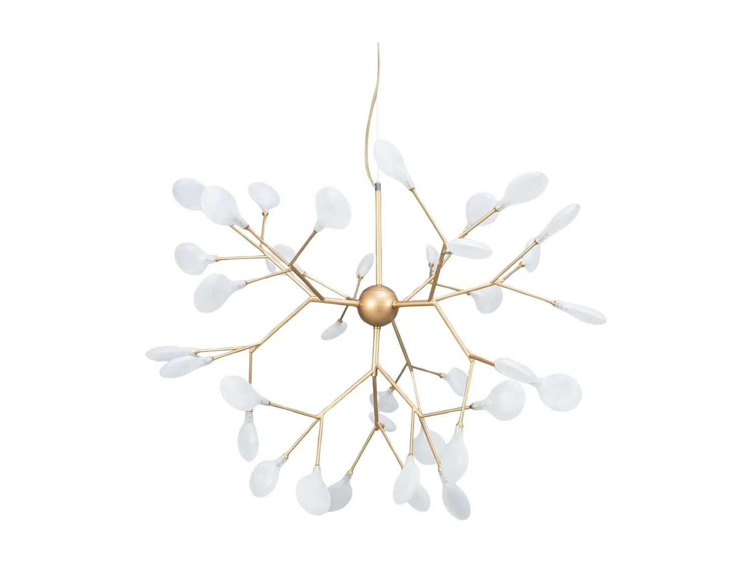 Suspension style branchage doré à 36 lumières - Arsinoe