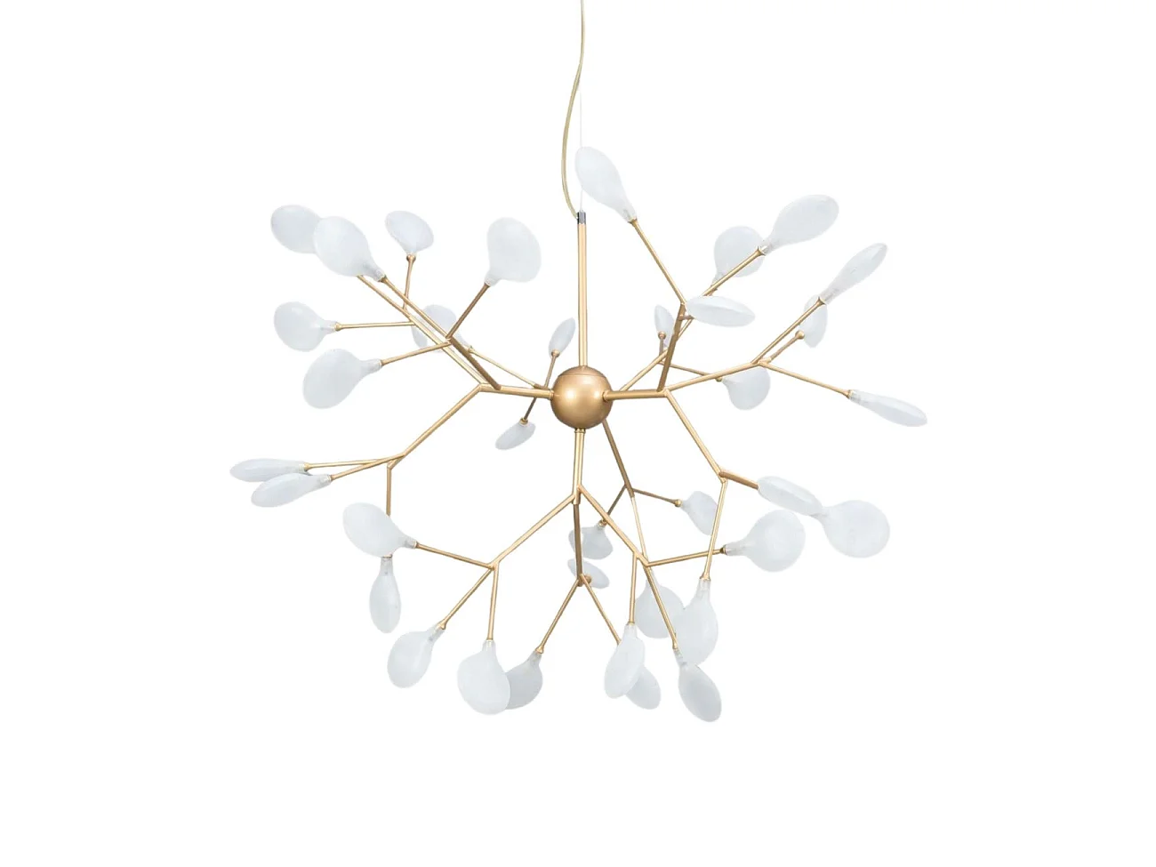 Suspension style branchage doré à 36 lumières - Arsinoe