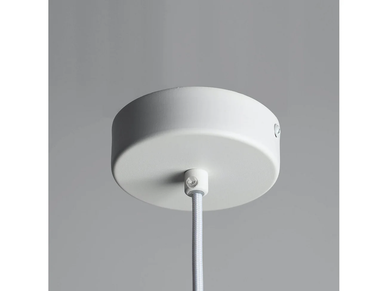 Suspension en verre blanc opalin - Veglia