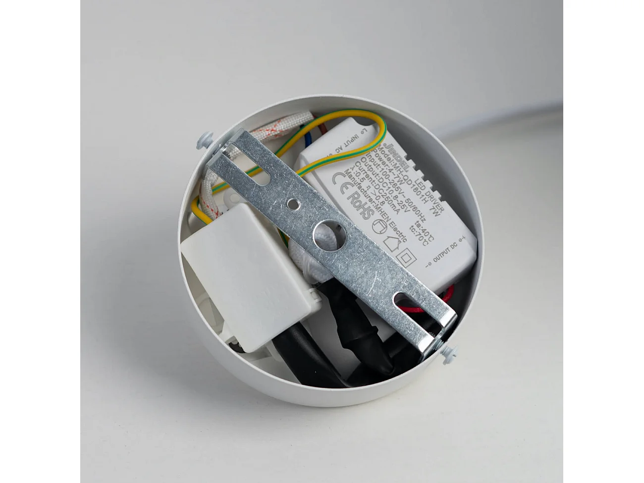 Suspension en verre blanc opalin - Veglia