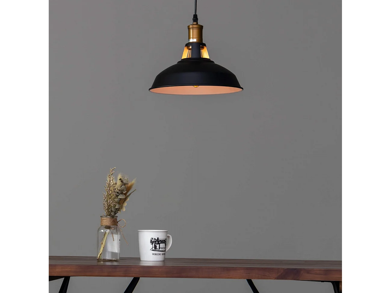 Suspension gamelle noire - Aster