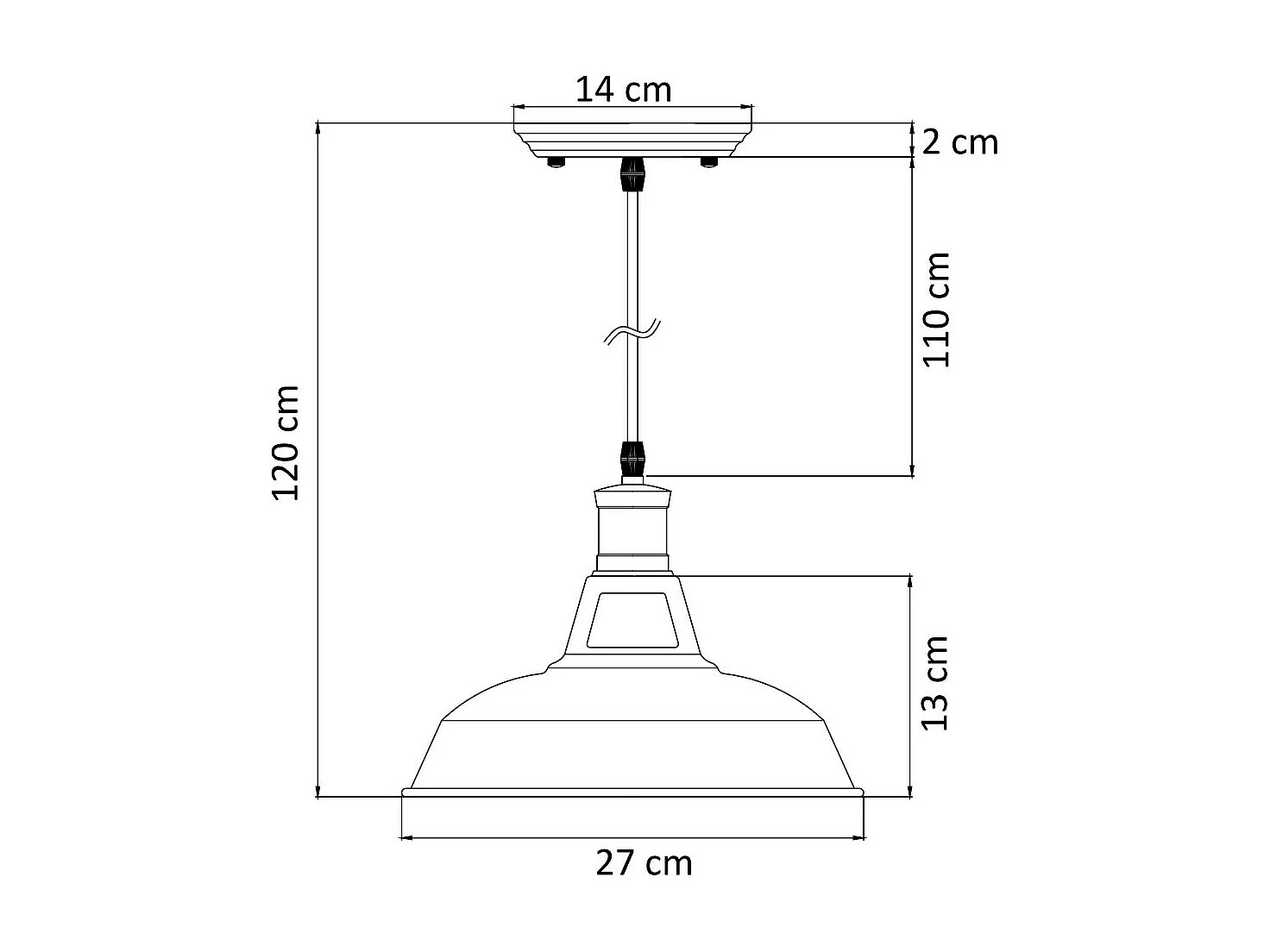 Suspension gamelle noire - Aster