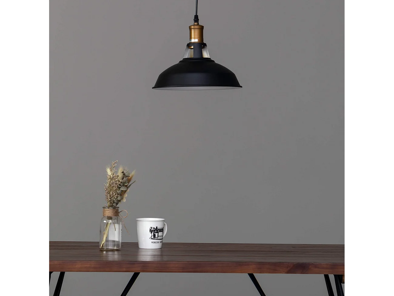 Suspension gamelle noire - Aster