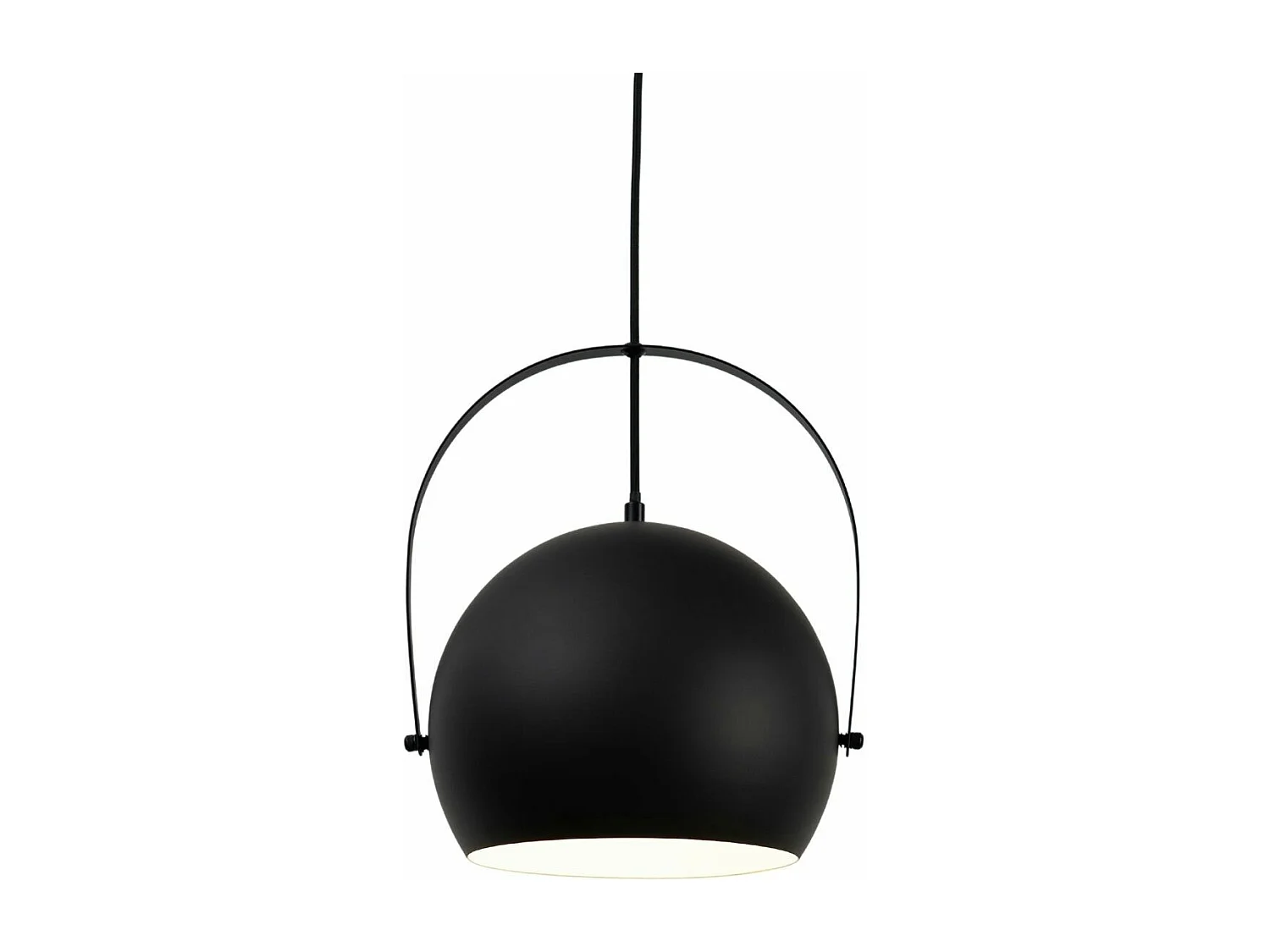 Suspension industrielle noire style atelier - Tassino