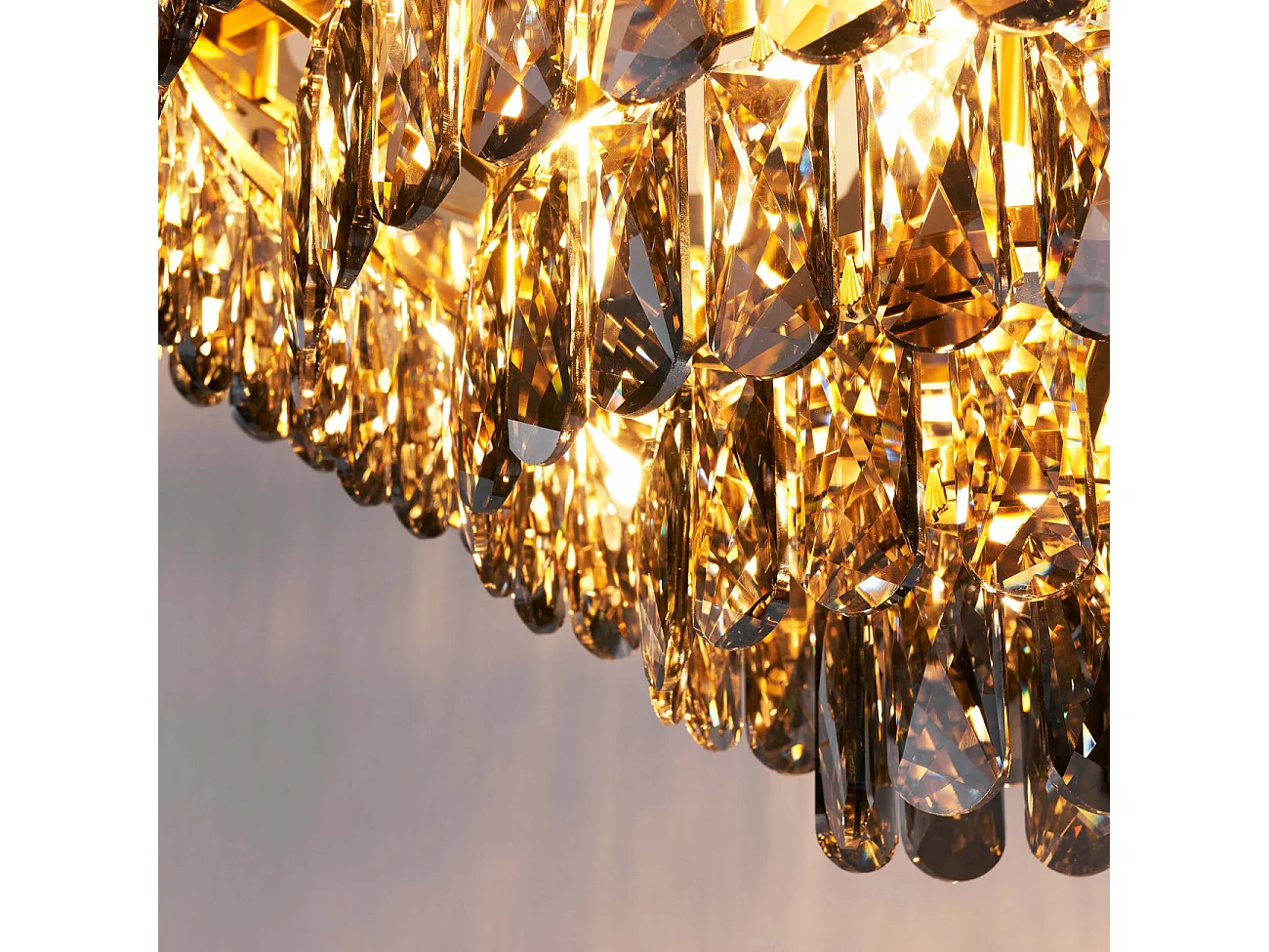 Lustre prestige cristal fumé 12 ampoules - Graziano