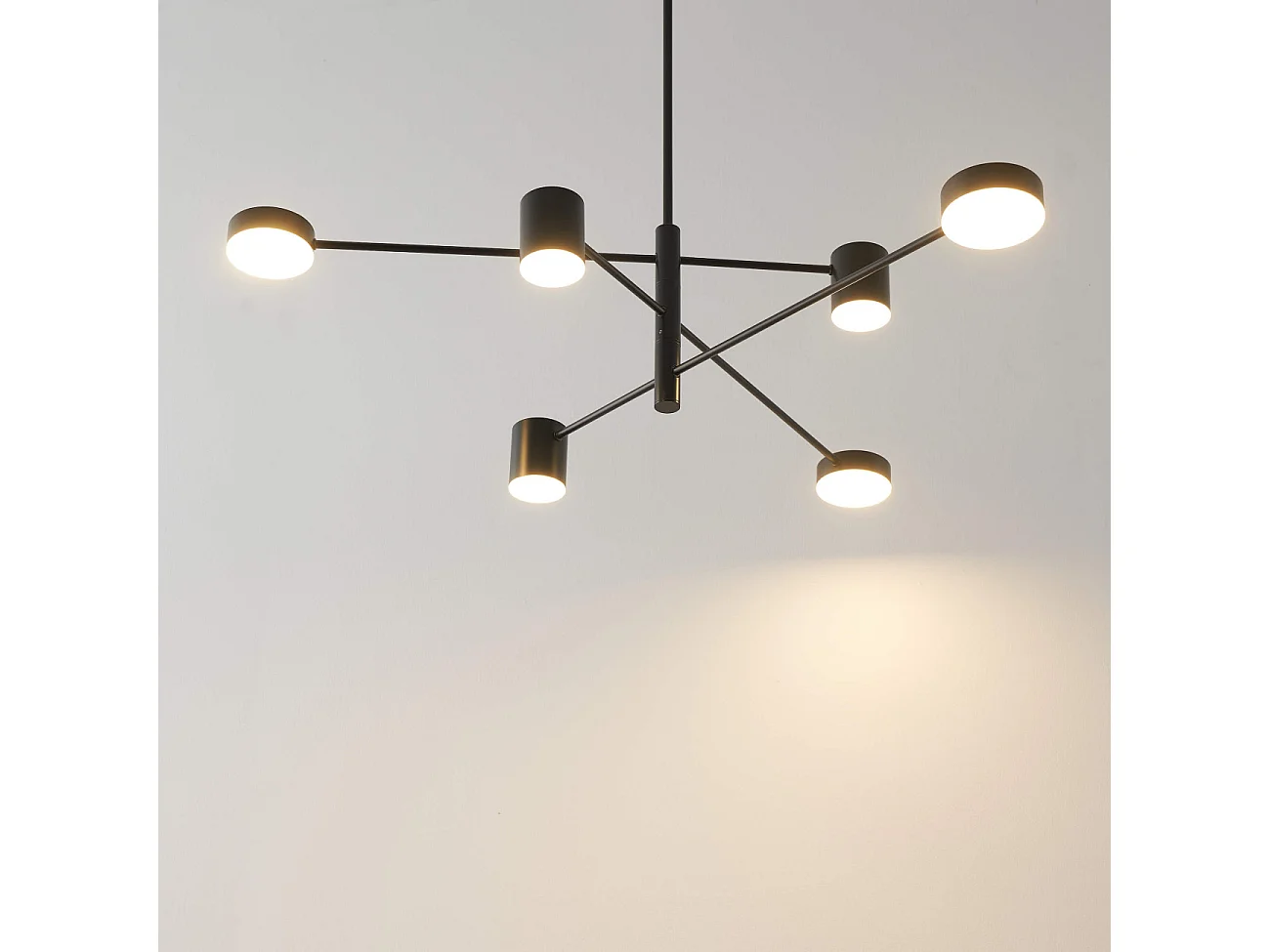 Suspension industrielle 6 spots LED - Forenza