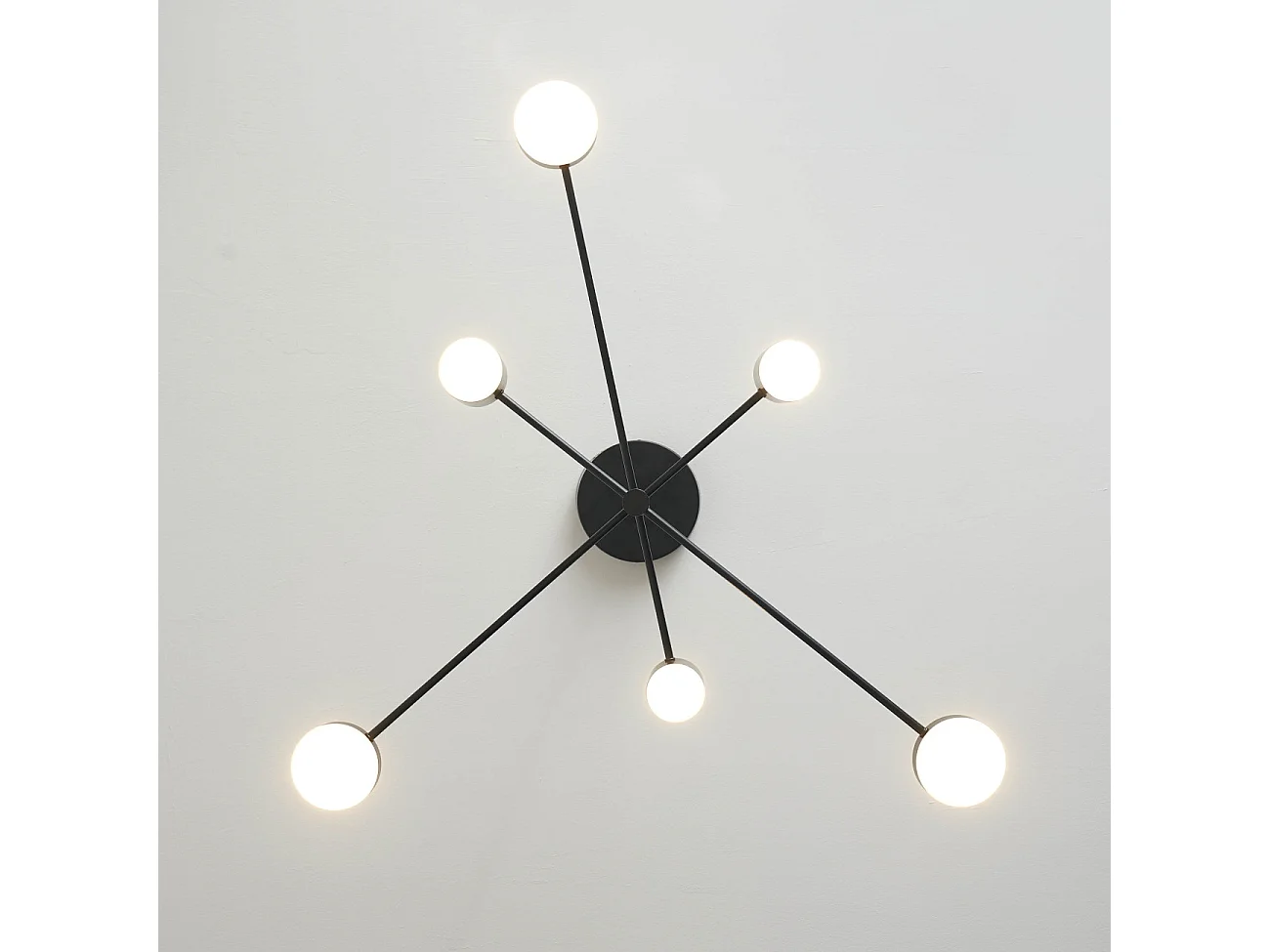 Suspension industrielle 6 spots LED - Forenza