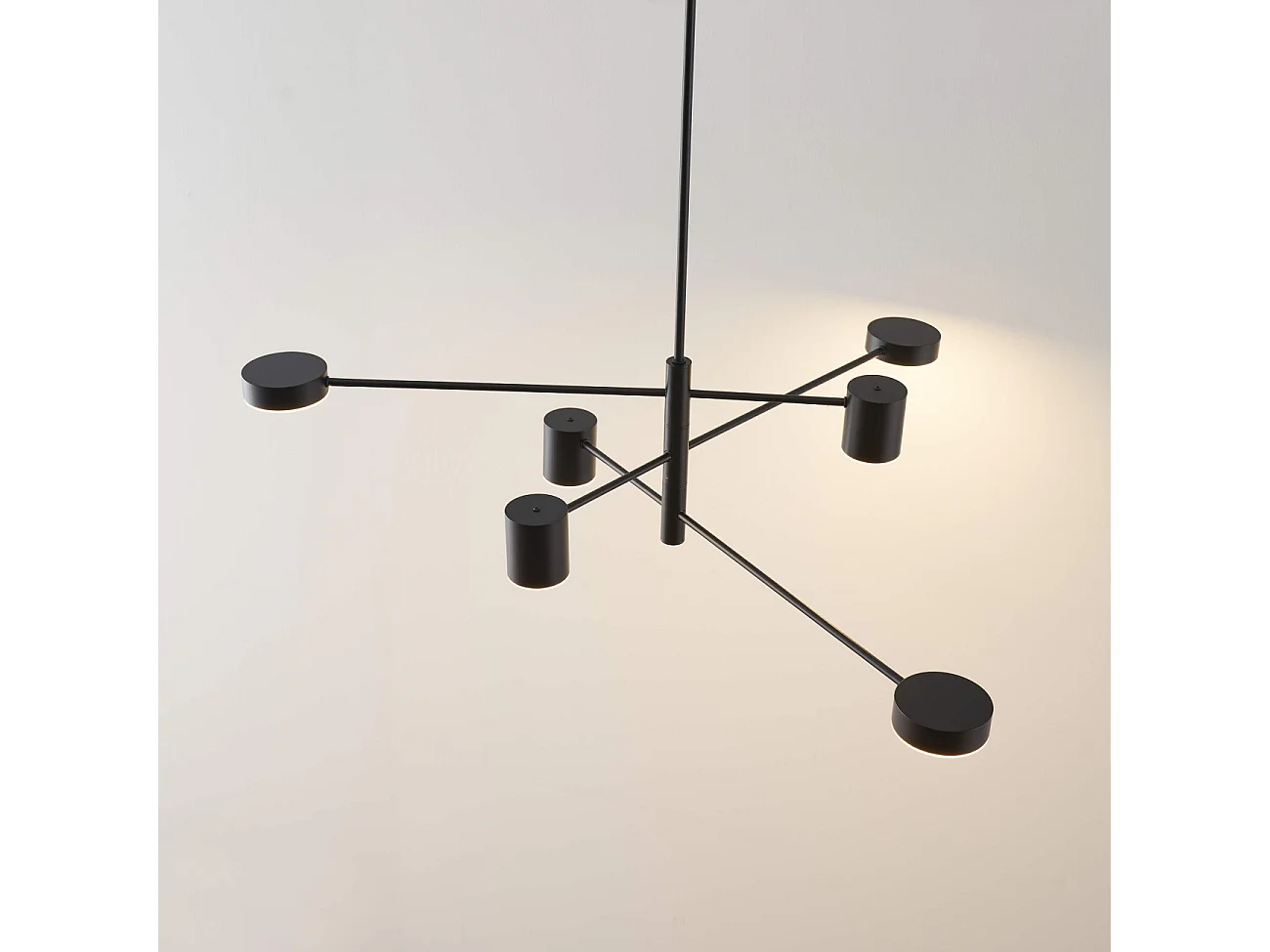 Suspension industrielle 6 spots LED - Forenza